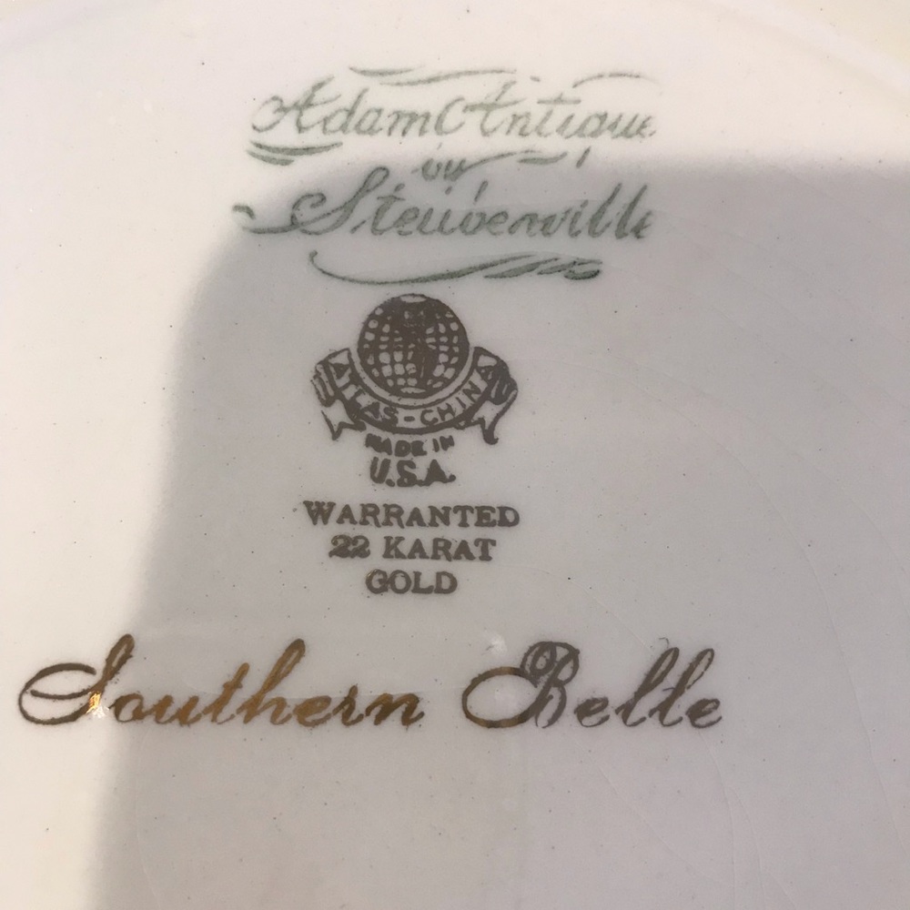 SERVING PLATTER 22K gold TRIM - Picture 8 of 14